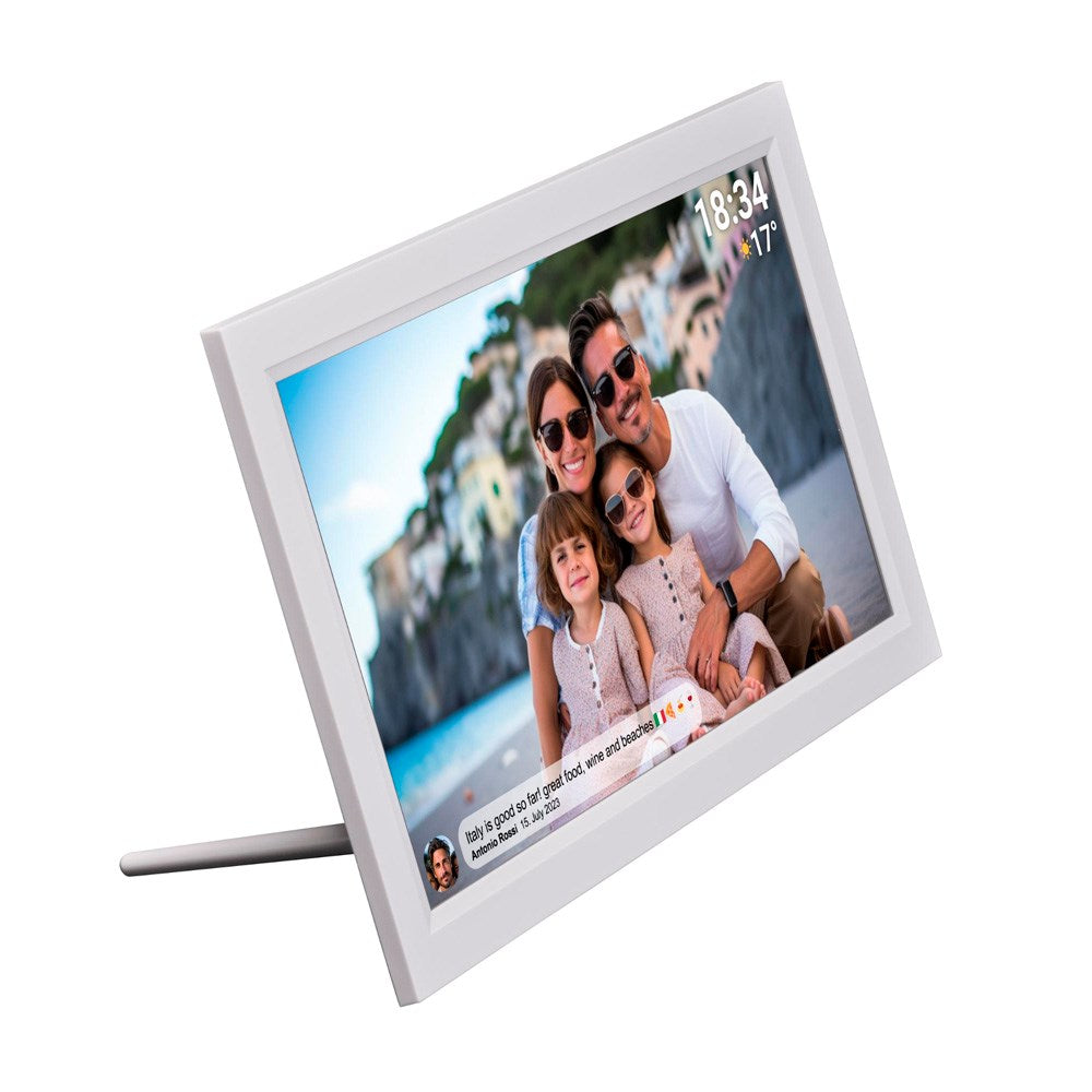 Denver HD Digital WiFi Fotoramme m. Frameo Fotosoftware - 15.6" / 16GB - Hvit
