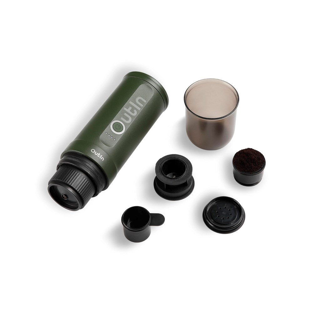 OutIn Nano Bærbar Espressomaskin - Forest Green