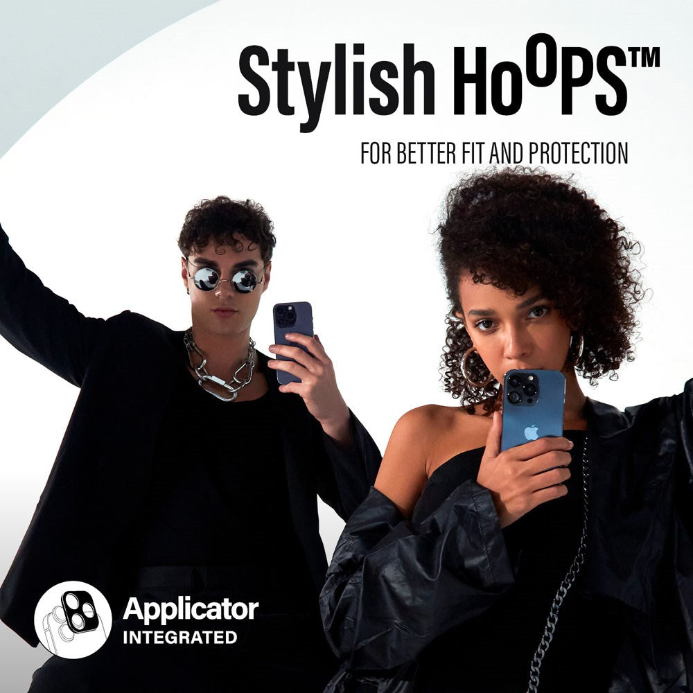 iPhone 16 / 16 Plus PanzerGlass Hoops - Kamerabeskyttelse - Gjennomsiktig