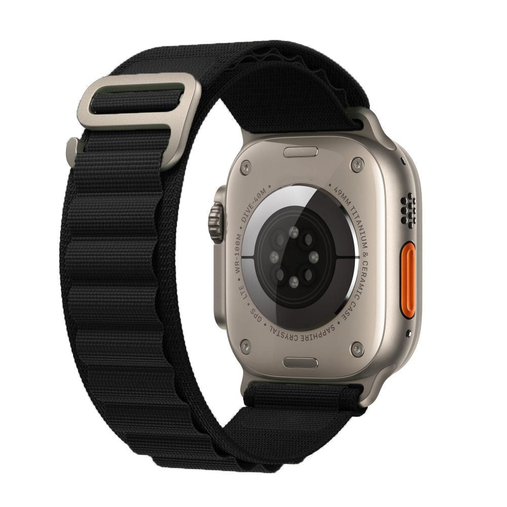 Apple Watch (44/SE/45/46/49mm) Tech-Protect Nylon Pro Rem - Svart
