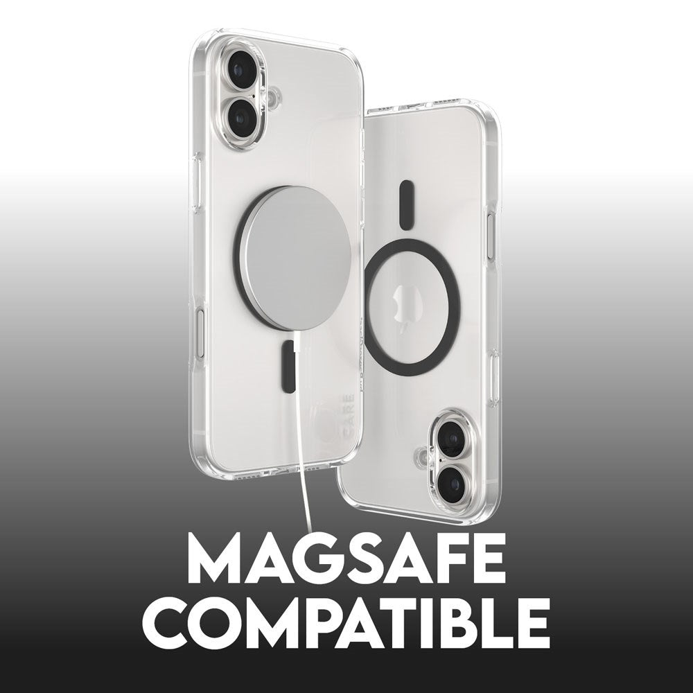 CARE by PanzerGlass iPhone 16 Plus FLAGSHIP Urban Combat-deksel - MagSafe Kompatibel - Transparent / Black