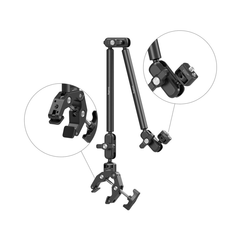 SmallRig 5626 Crab-Shaped Mobilholder til Bord - MagSafe Kompatibel - Svart