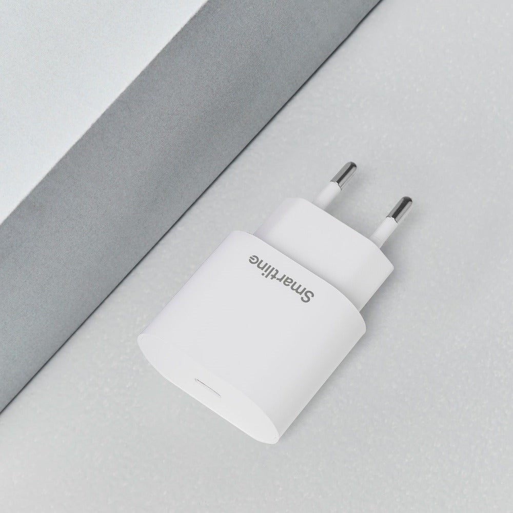 Smartline PD (Power Delivery) 20W USB-C Vegglader - Hvit