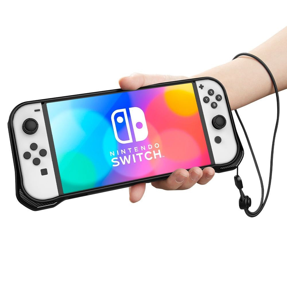 Spigen Nintendo Switch OLED Rugged Armor Deksel - Svart