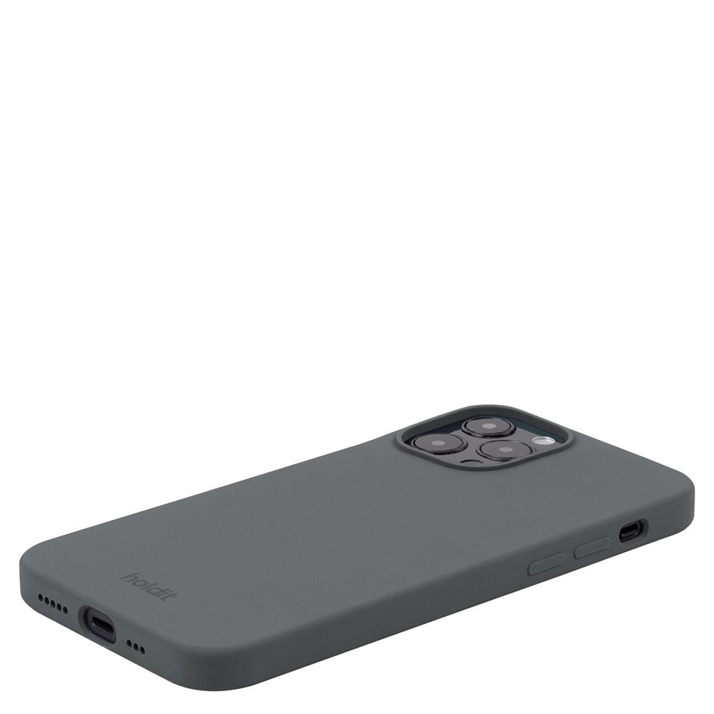 Holdit iPhone 14 Pro Max Soft Touch Silikon Deksel - Space Gray