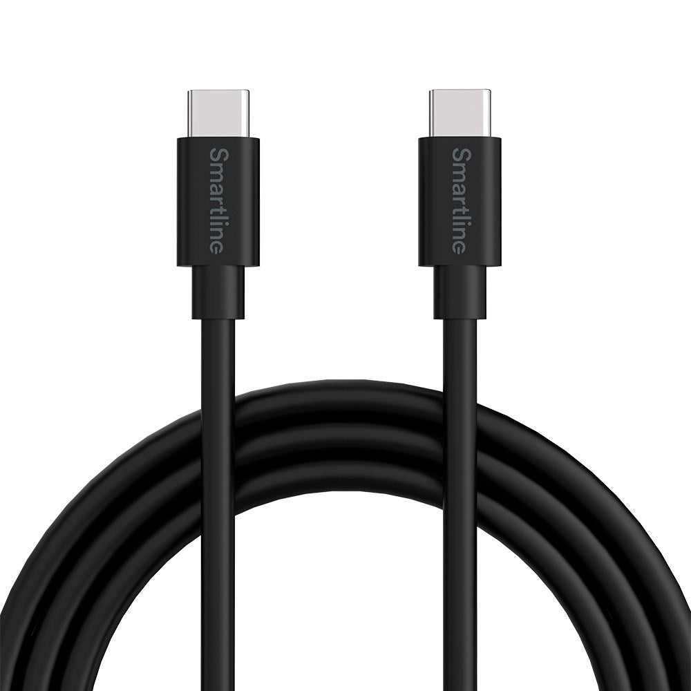 Smartline USB-C til USB-C-Kabel (3A/60W) - 1 m - Svart