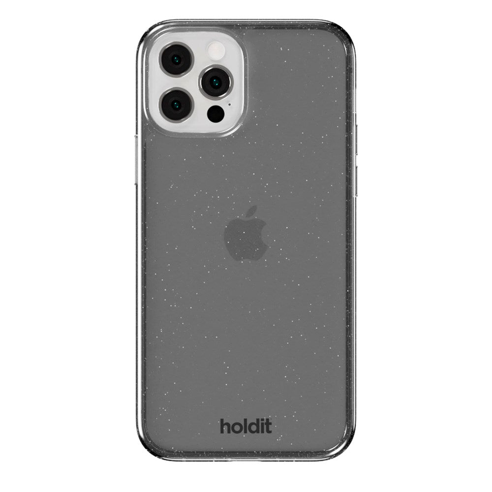 Holdit iPhone 12 / 12 Pro Glitter Deksel - Svart