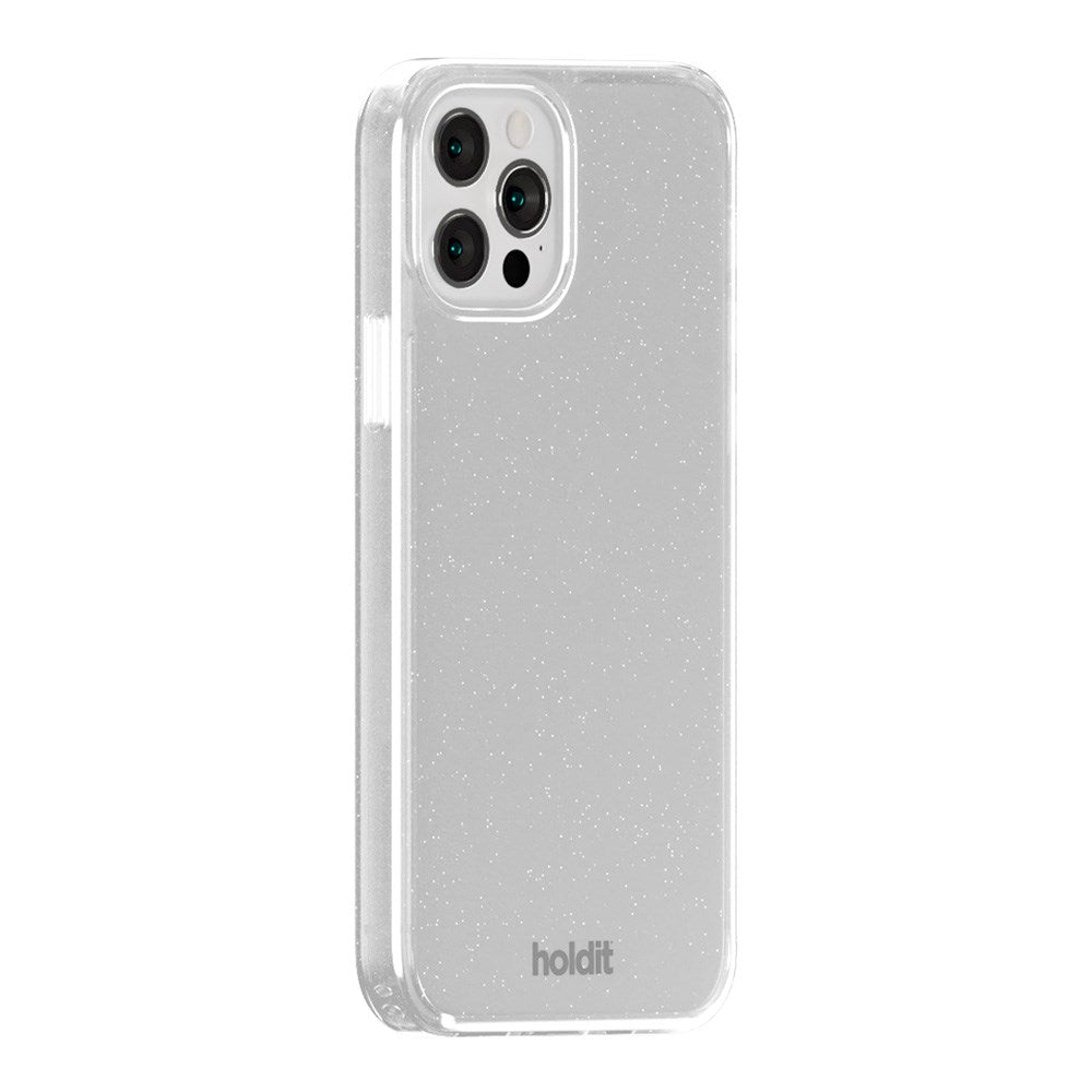 Holdit iPhone 12 / 12 Pro Glitter Deksel - Hvit