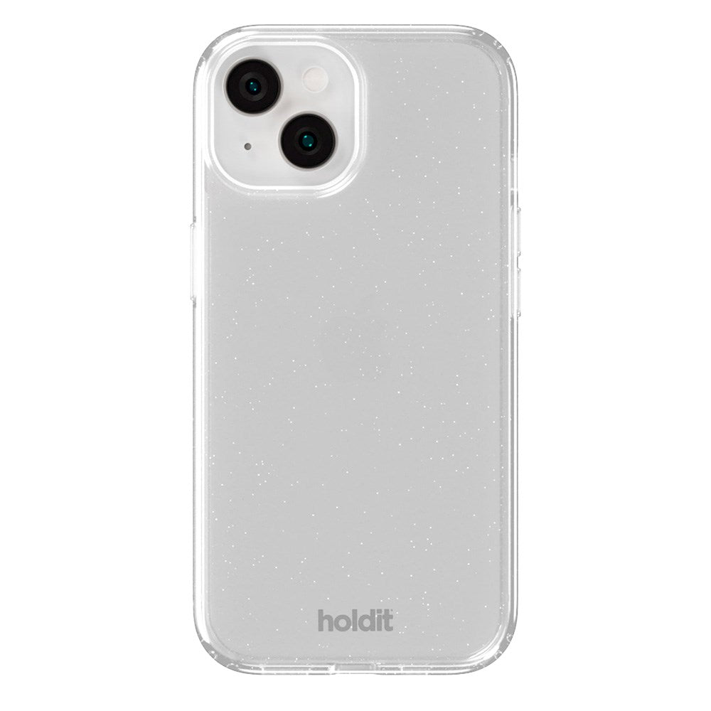 Holdit iPhone 15 / 14 / 13 Glitter Deksel - Hvit