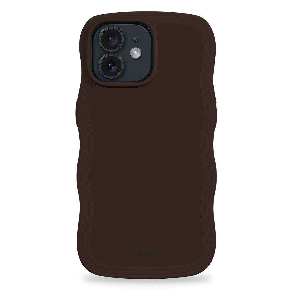 Holdit iPhone 12 / 12 Pro Wavy Deksel - Chocolate