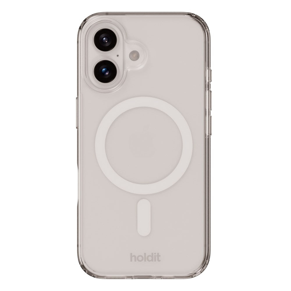 Holdit iPhone 16 MagSafe Deksel - Transparent / White