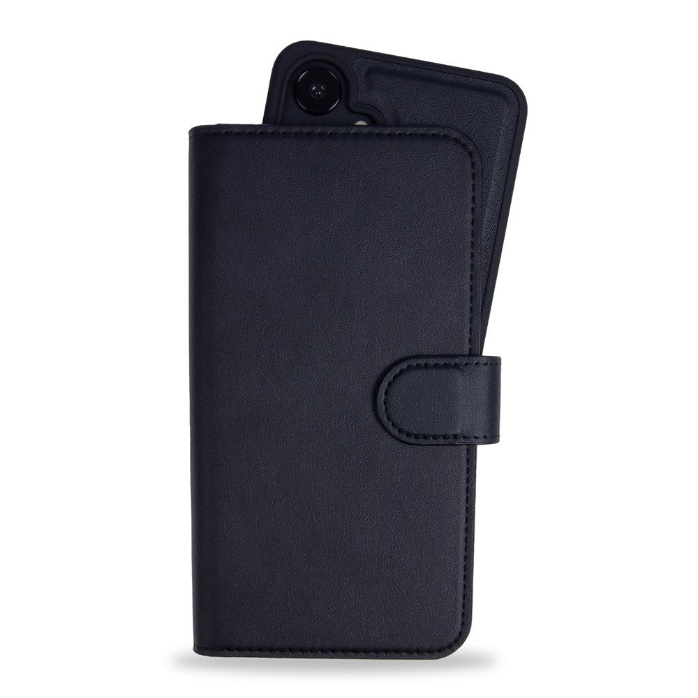 Holdit Samsung Galaxy S25+ (Plus) Magnet Case Skinndeksel med Lommebok - Svart