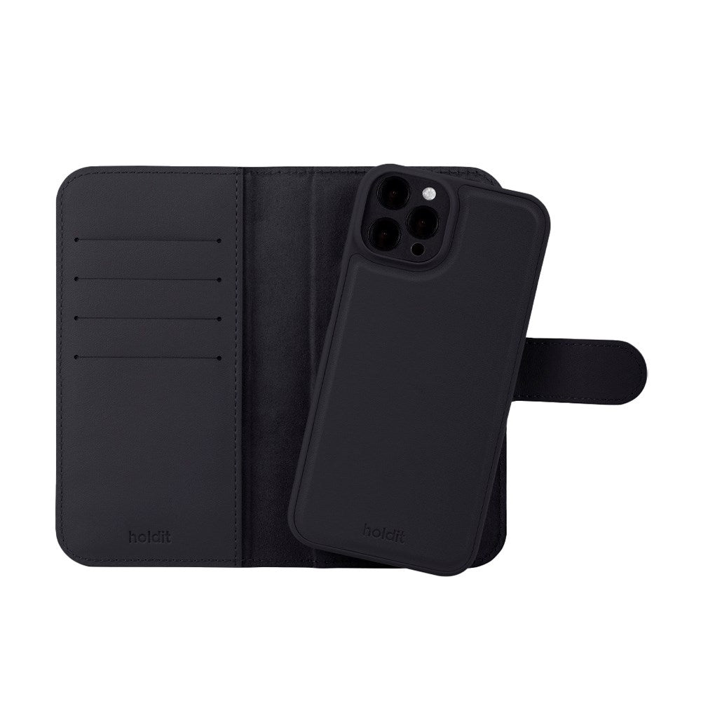 Holdit iPhone 12 / 12 Pro Wallet Case MagSafe Plus - Flip Deksel - MagSafe Kompatibel - Black
