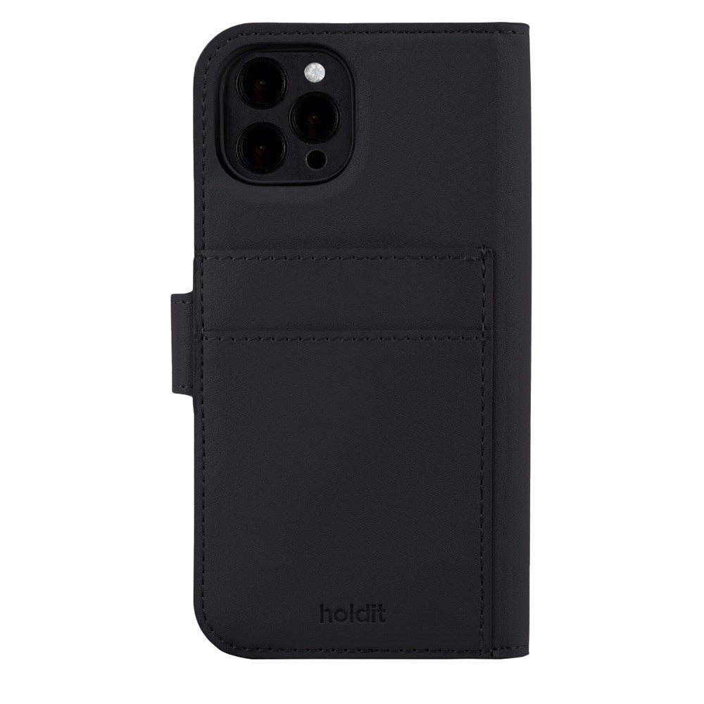 Holdit iPhone 12 / 12 Pro Wallet Case MagSafe Plus - Flip Deksel - MagSafe Kompatibel - Black
