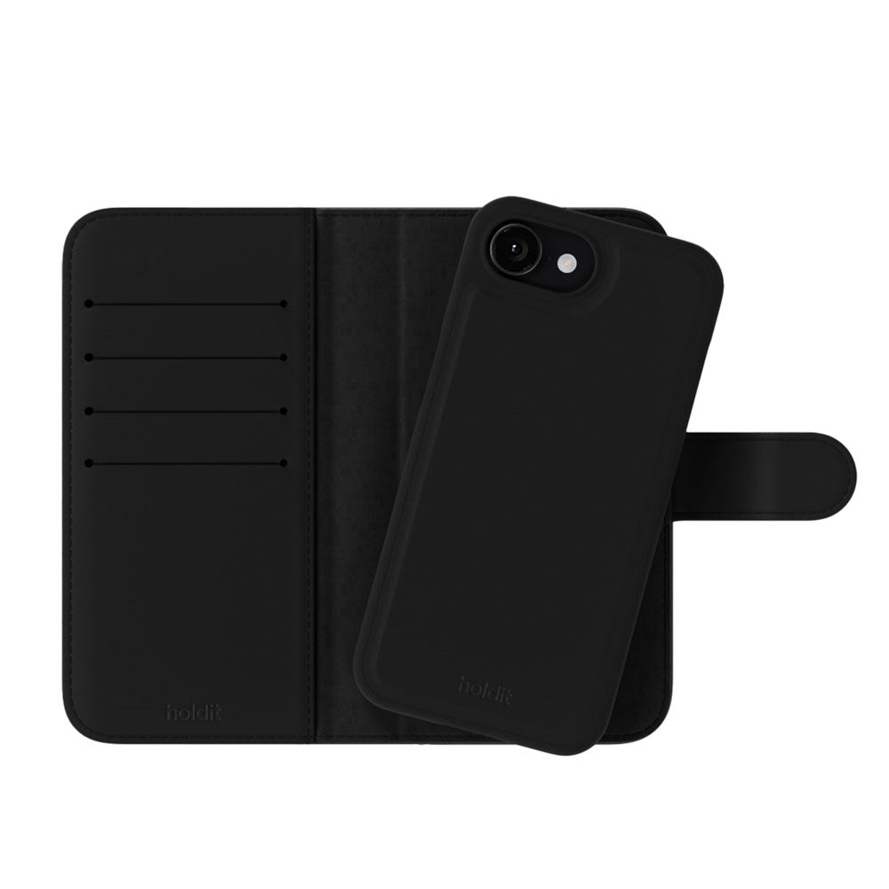 Holdit iPhone 17e / 16e Wallet Case Magnet Plus - Flip Deksel - Black