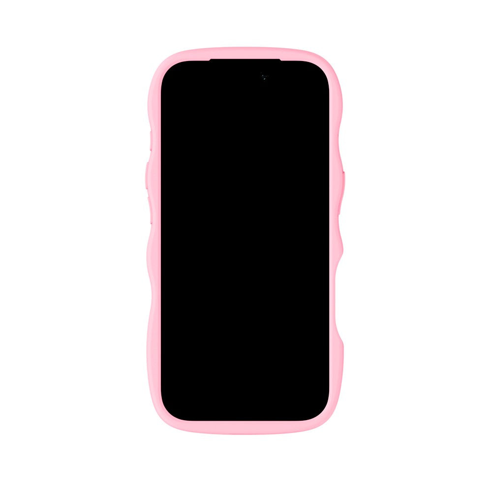Holdit iPhone 17 Pro Max Wavy Deksel - Pink / Transparent