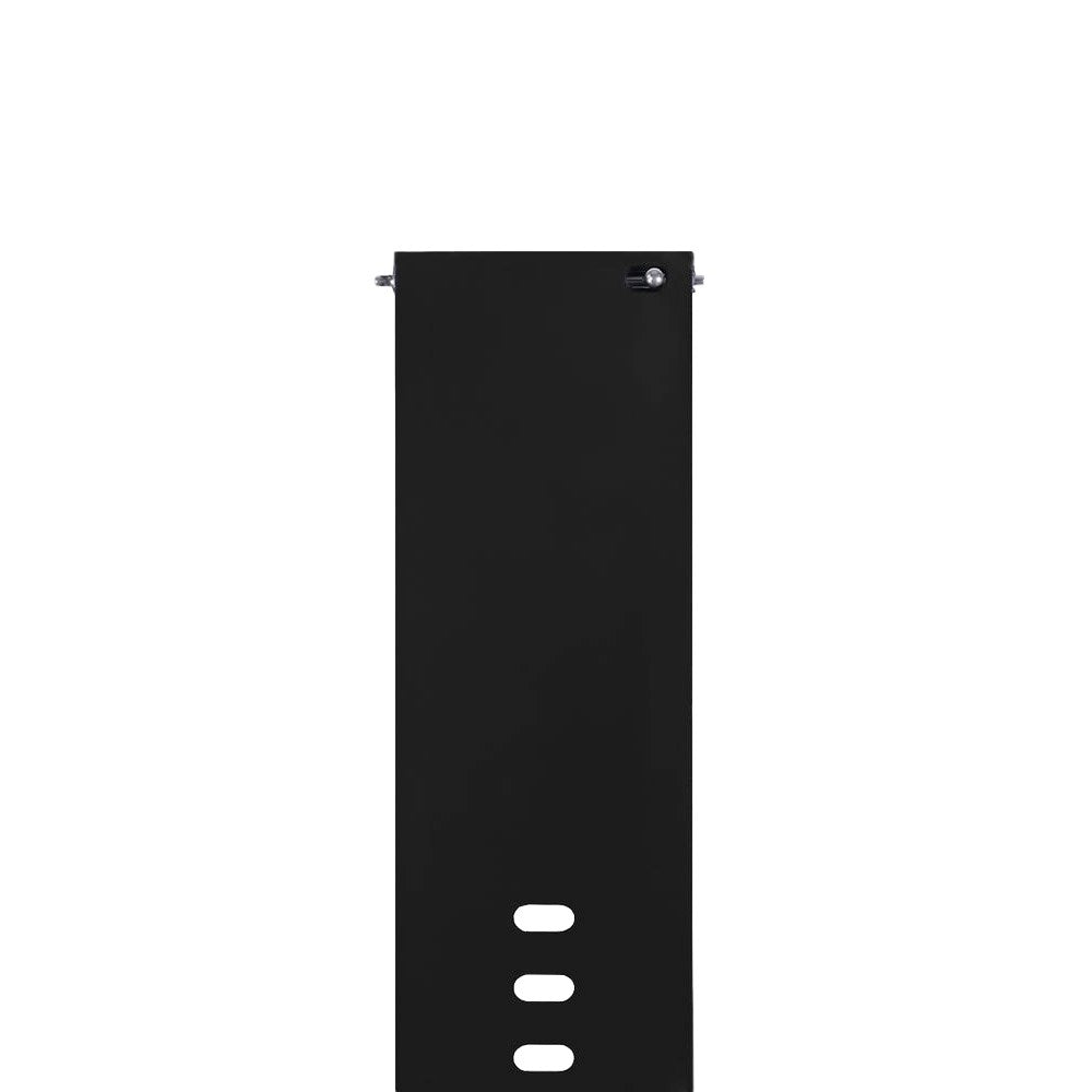 Universal Holdit Silikon Klokkerem med Metallspenne (22mm) - Svart