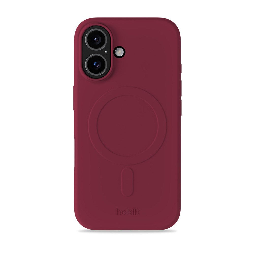 Holdit iPhone 16 Soft MagSafe Case - Red Velvet