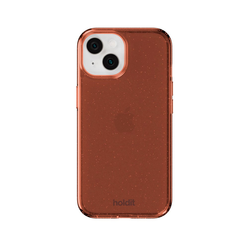 Holdit iPhone 17e / 16e / 15 / 14 / 13 Glitter Deksel - Amber