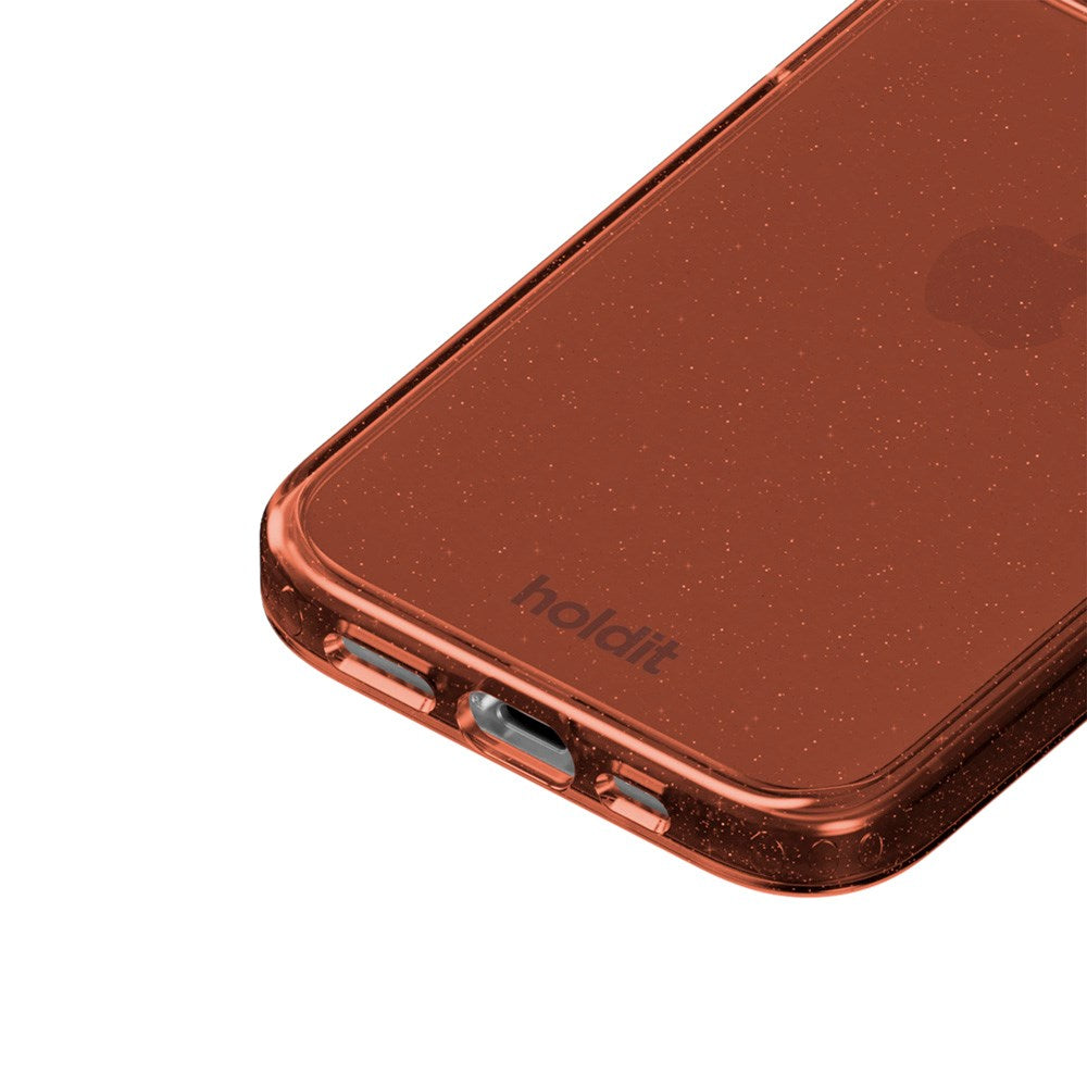 Holdit iPhone 17e / 16e / 15 / 14 / 13 Glitter Deksel - Amber
