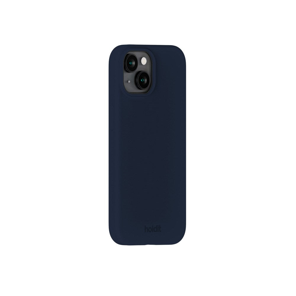Holdit iPhone 15 Soft Touch Silikon Deksel - Midnight Blue