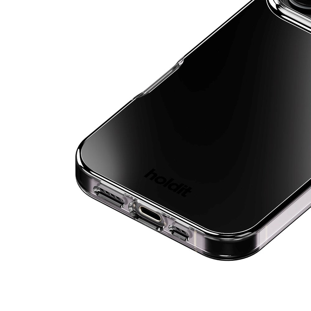 Holdit iPhone 16 Pro Mirror Deksel - MagSafe Kompatibel - Svart