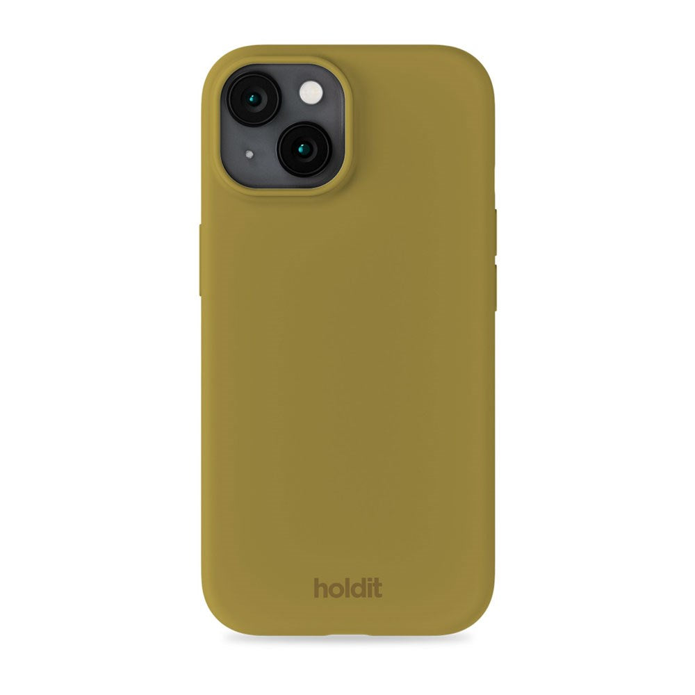 iPhone 14 / 13 Holdit Soft Touch Silikon Deksel - Warm Olive