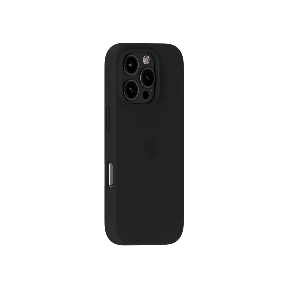 iPhone 16 Pro Holdit Soft Touch MagSafe Silikon Deksel - Black