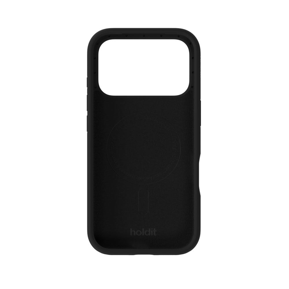 iPhone 17 Pro Holdit Soft Touch MagSafe Silikon Deksel - Black