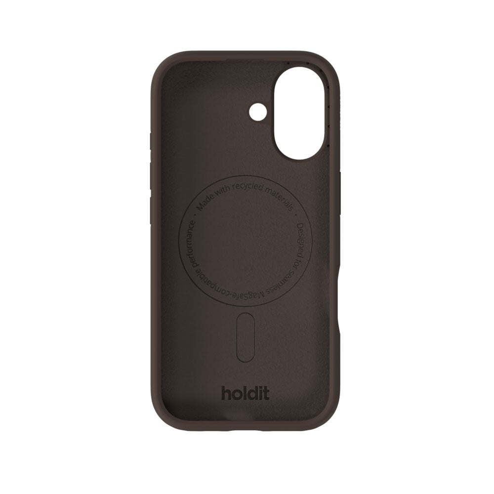 iPhone 17 Holdit Soft Touch MagSafe Silikon Deksel - Chocolate