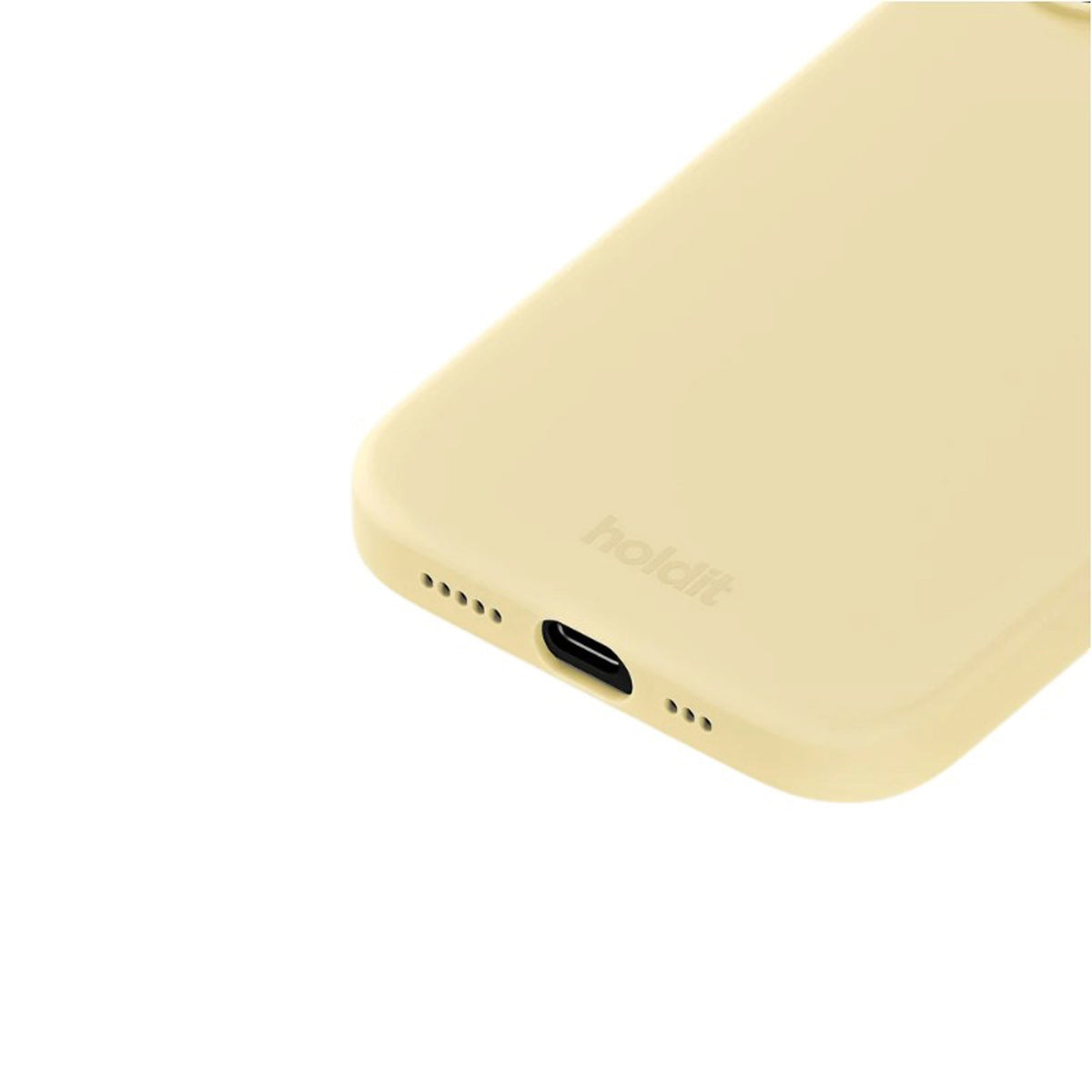 iPhone 16 Holdit Soft Touch Silikon Deksel - Butter Yellow