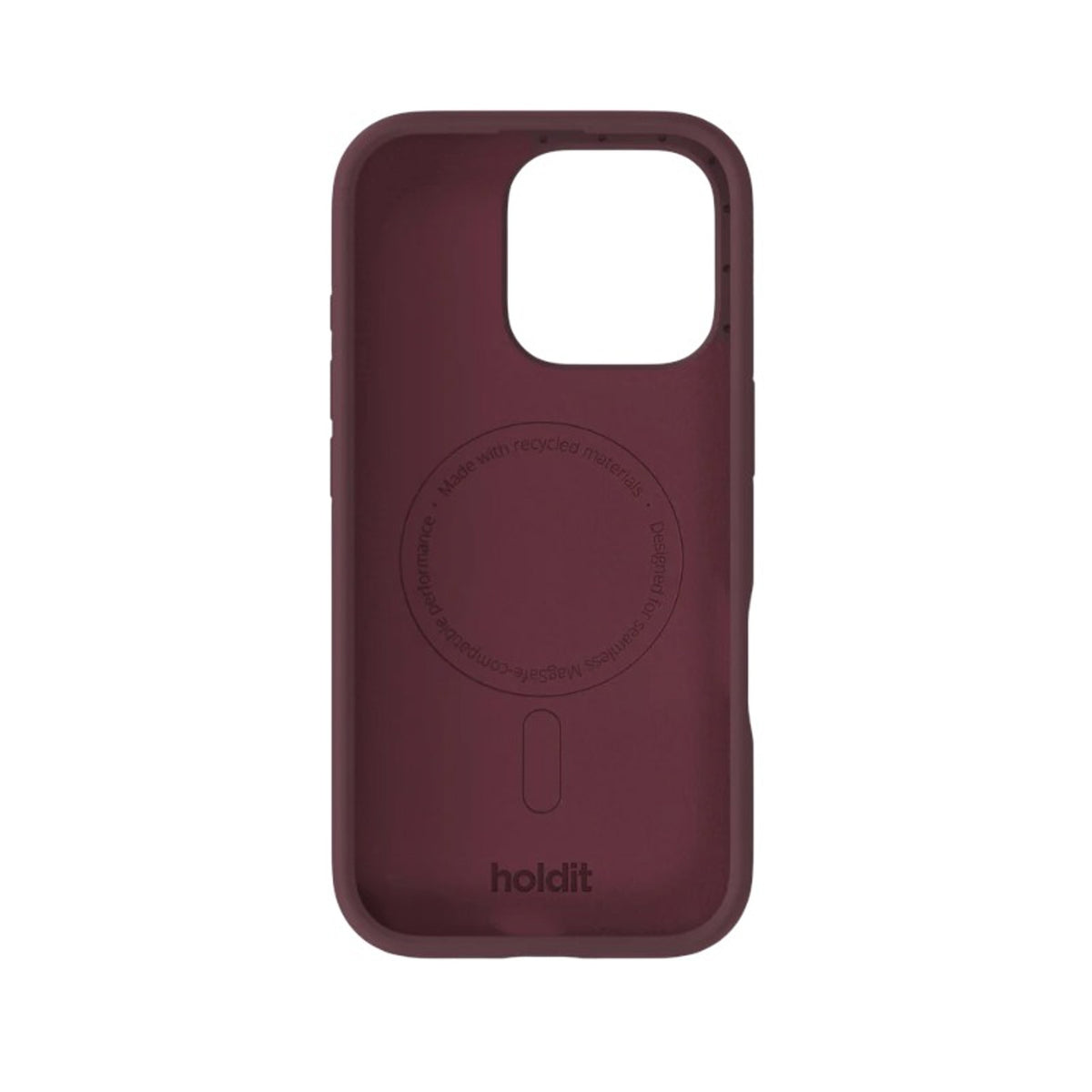 iPhone 16 Pro Holdit Soft Touch MagSafe Silikon Deksel - Bordeaux
