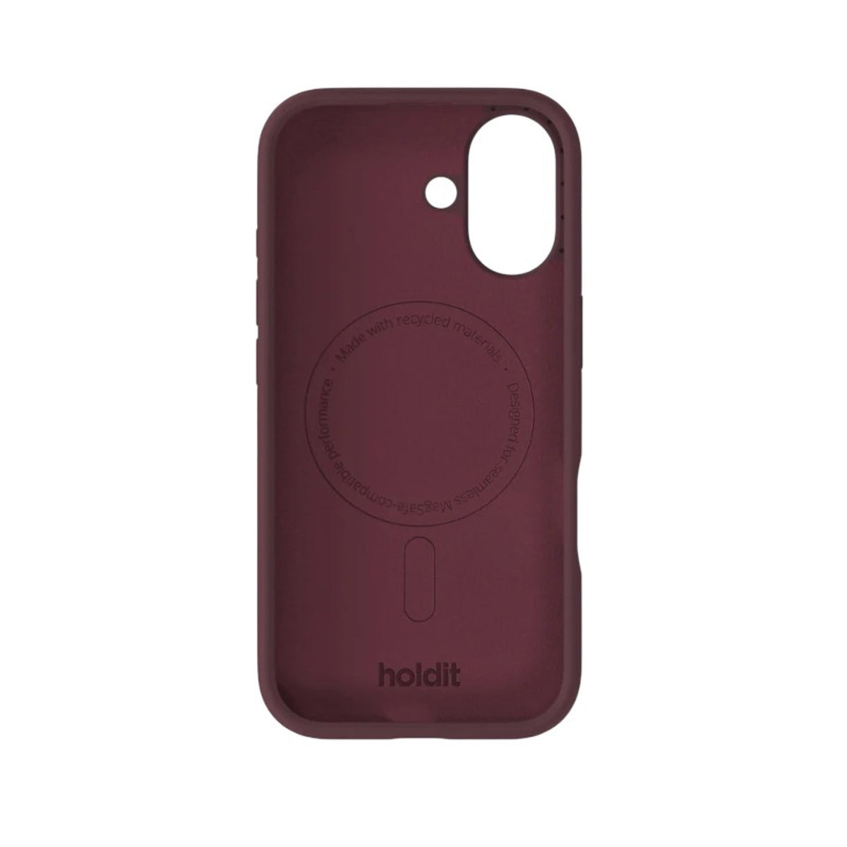 iPhone 17 Holdit Soft Touch MagSafe Silikon Deksel - Bordeaux