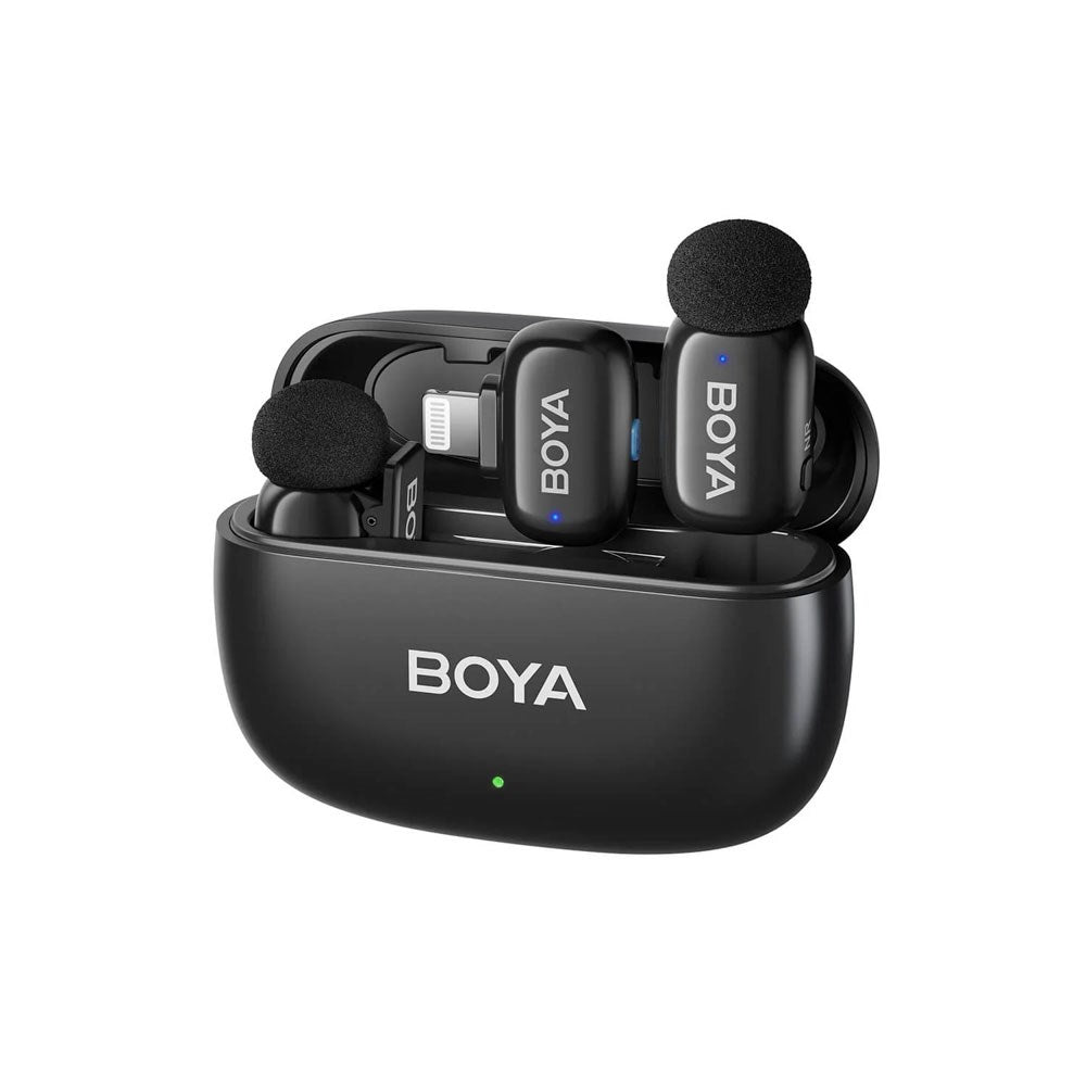BOYA 15 Mini Trådløs Mikrofon m. Lightning - Svart