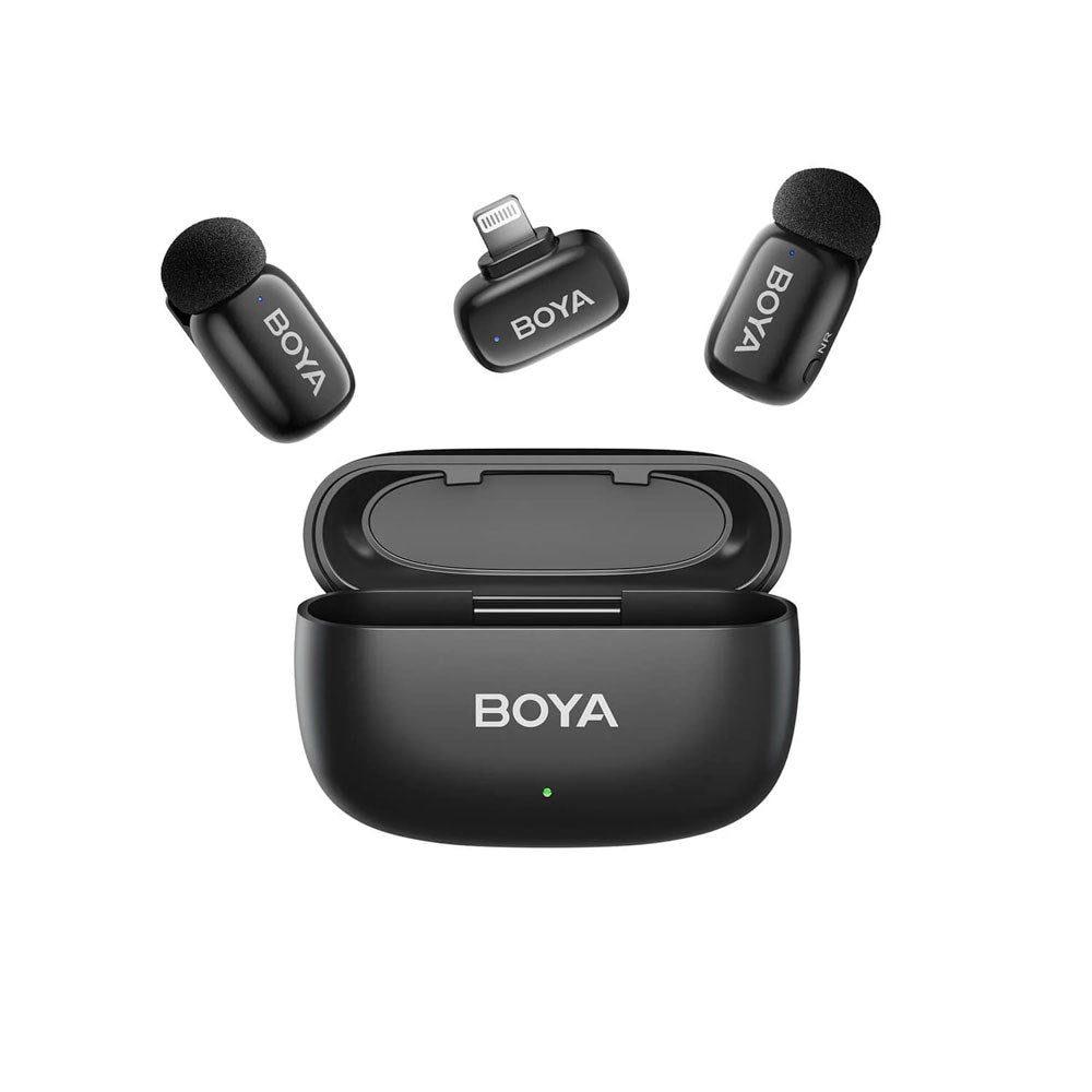 BOYA 15 Mini Trådløs Mikrofon m. Lightning - Svart