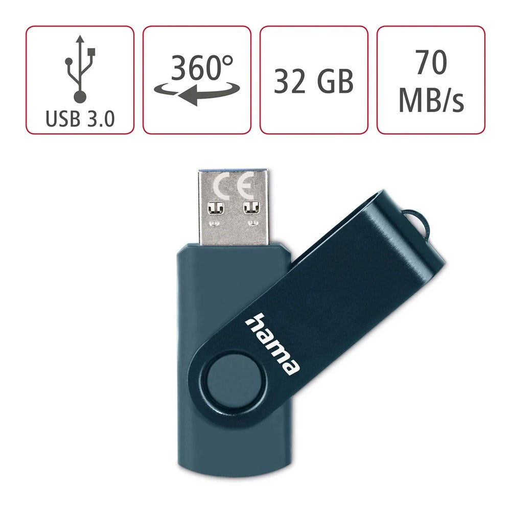 HAMA Roterbar USB-Pinne 3.2 - 32 GB