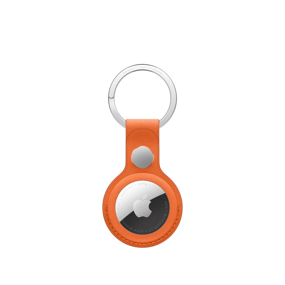 Original Apple AirTag 1. & 2. Gen. FineWoven Key Ring - Fox Orange (MGFY4ZM/A)