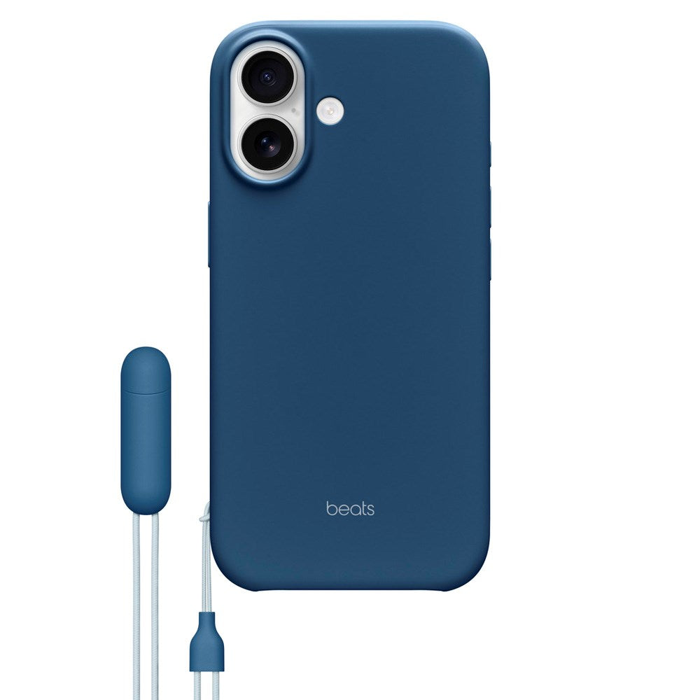 Original Apple Beats iPhone 17 Deksel m. Stropp - MagSafe Kompatibel - Bedrock Blue