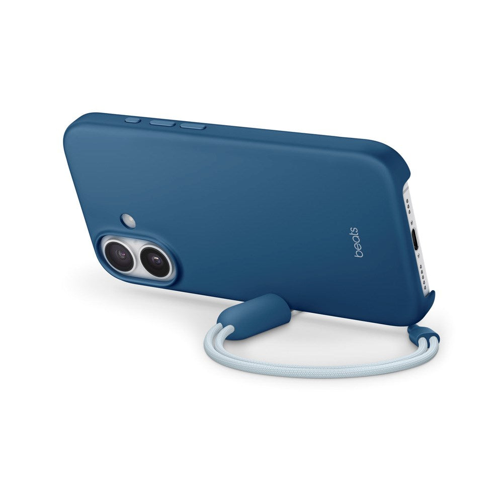 Original Apple Beats iPhone 17 Deksel m. Stropp - MagSafe Kompatibel - Bedrock Blue