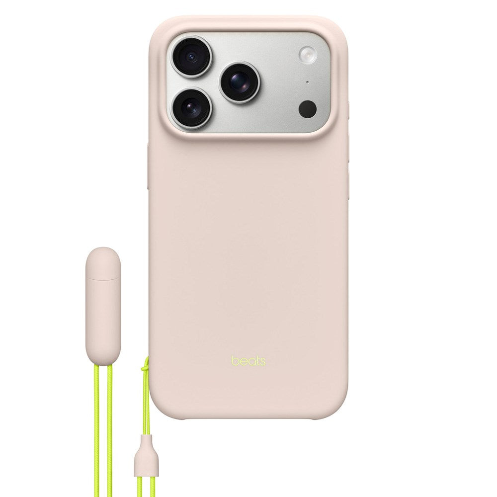 Original Apple Beats iPhone 17 Pro Deksel m. Stropp - MagSafe Kompatibel - Lime Stone