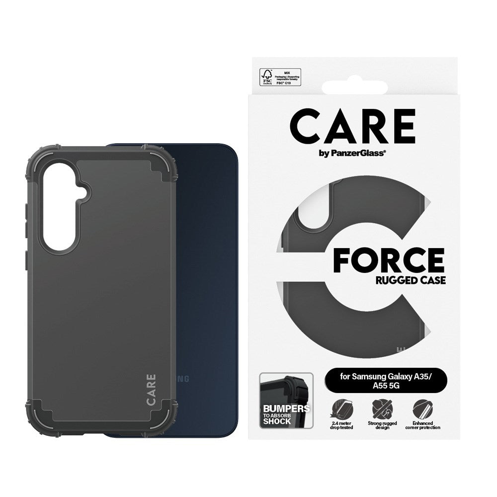 CARE by PanzerGlass Samsung Galaxy A35 (5G) / A55 (5G) Fashionable FORCE Case - Svart