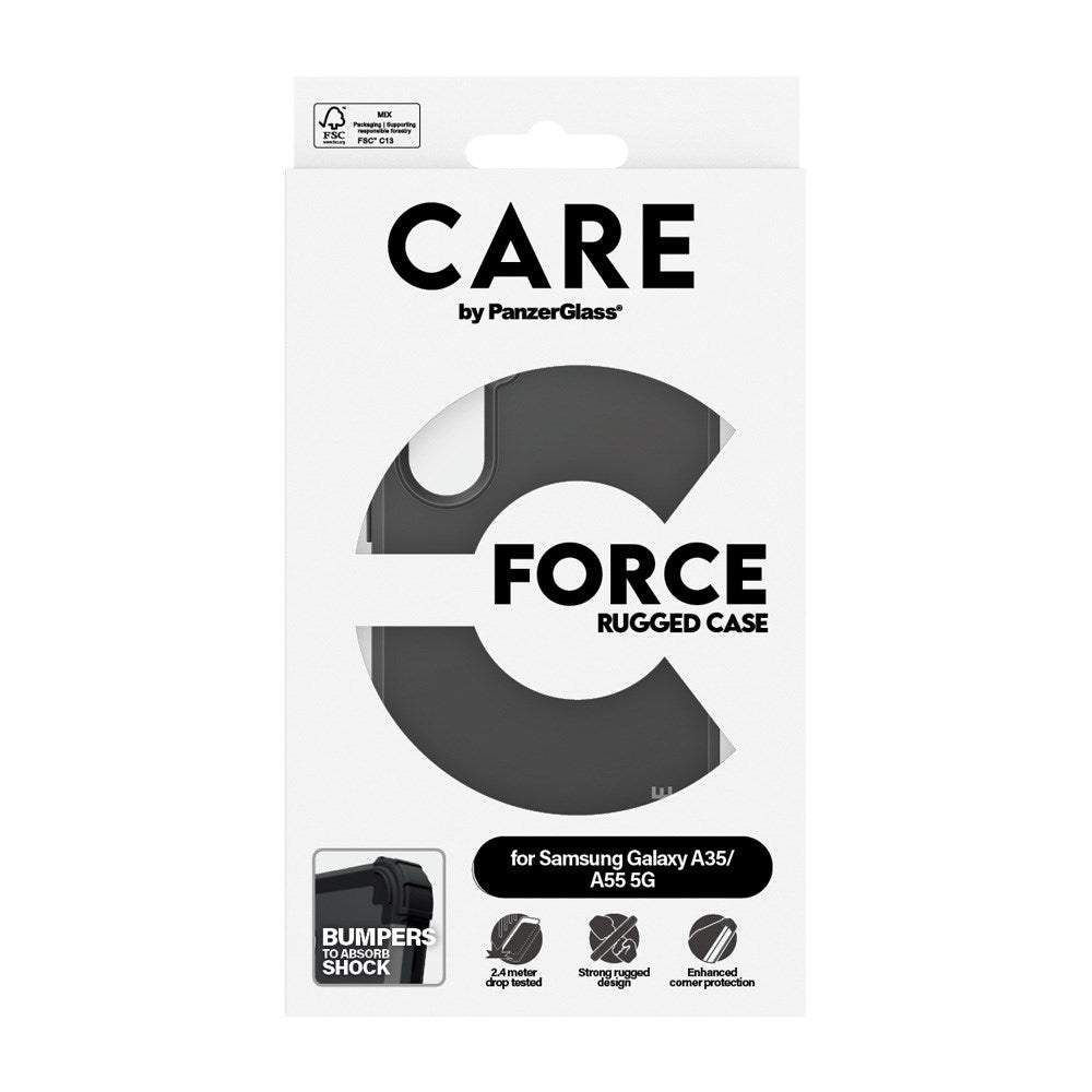 CARE by PanzerGlass Samsung Galaxy A35 (5G) / A55 (5G) Fashionable FORCE Case - Svart