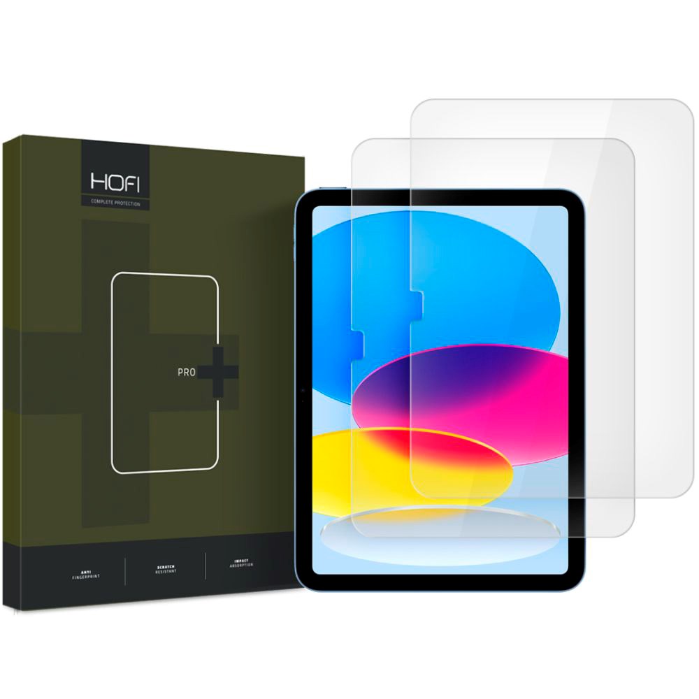 HOFI Glass Pro+ Skjermbeskytter 2-Pack til iPad 11" (2025) / iPad 10.9" (2024/2022) - Klar