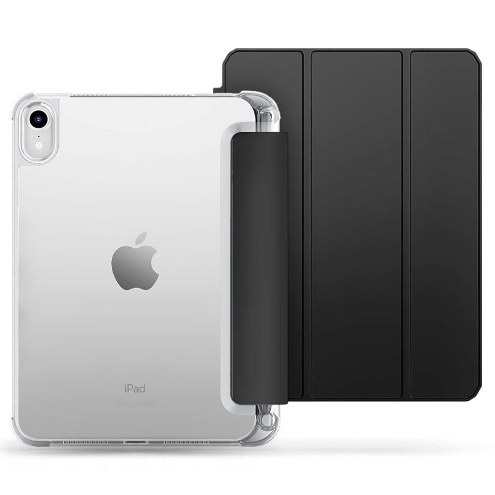 iPad 11" (2025) / iPad 10.9" (2024/2022) Tech-Protect SC Hybrid Tri-fold Deksel - Svart / Gjennomsiktig