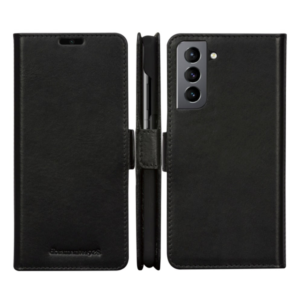 Samsung Galaxy S21+ (Plus) dbramante1928 Lynge Ekte Skinn Magnet Deksel - Black