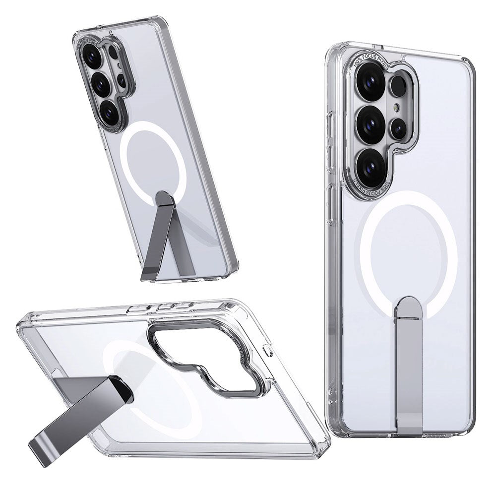 Samsung Galaxy S26 Ultra Hurtel Hybrid Armor X Deksel m. Kickstand – MagSafe Kompatibel – Gjennomsiktig