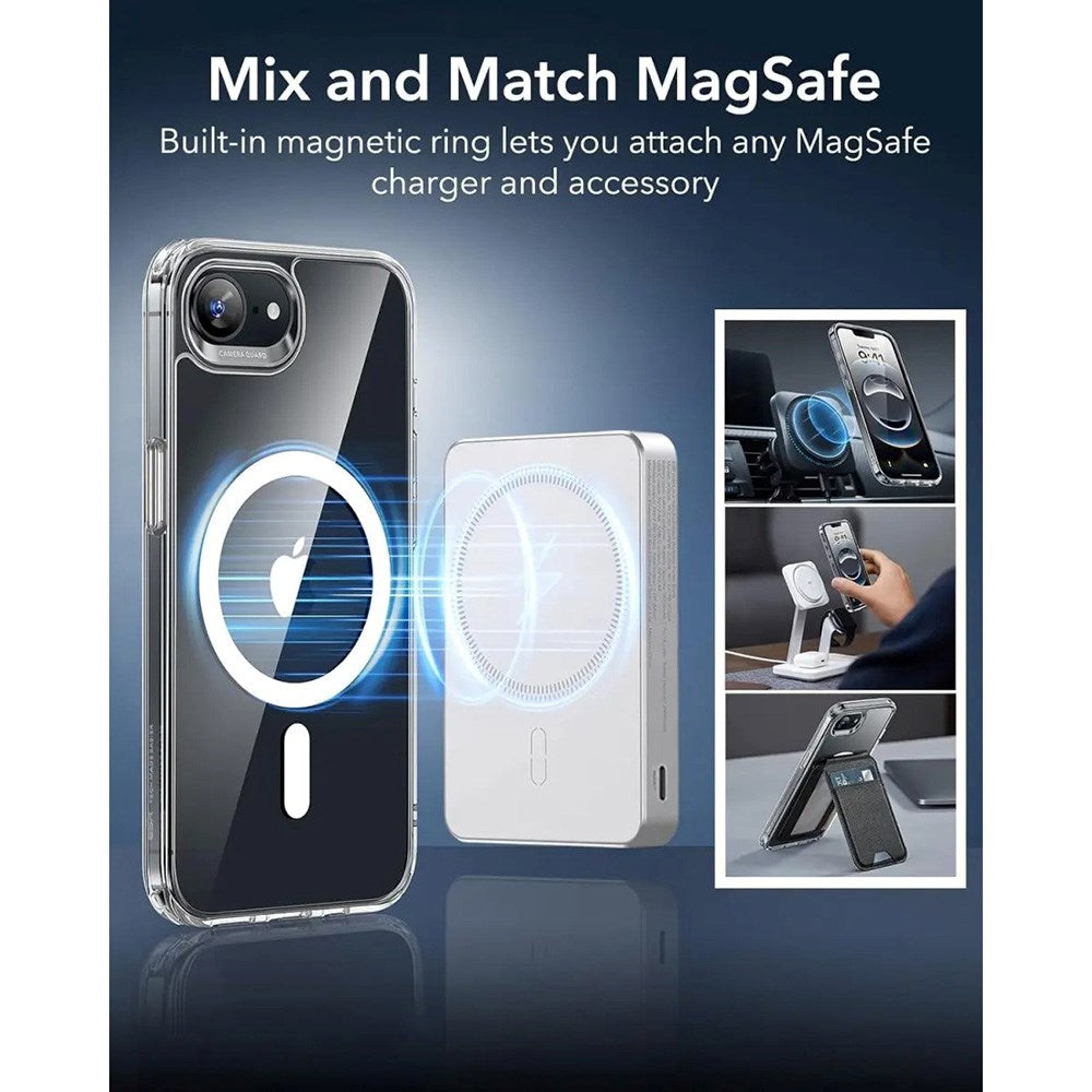 ESR iPhone 17e / 16e Classic Hybrid Deksel - MagSafe Kompatibel - Gjennomsiktig