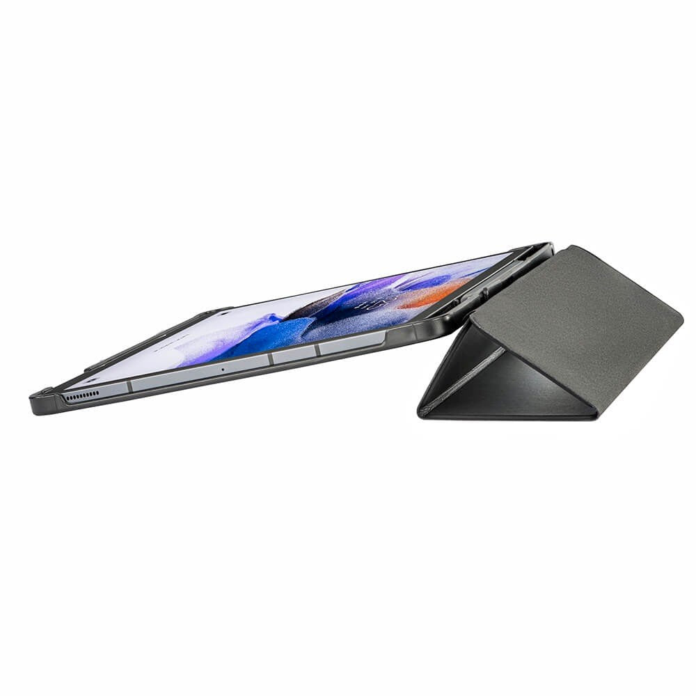 HAMA Samsung Galaxy Tab S7 FE / S7+ (Plus) 12.4" Nettbrett Deksel med Stativfunksjon & Styluspennholder - Svart