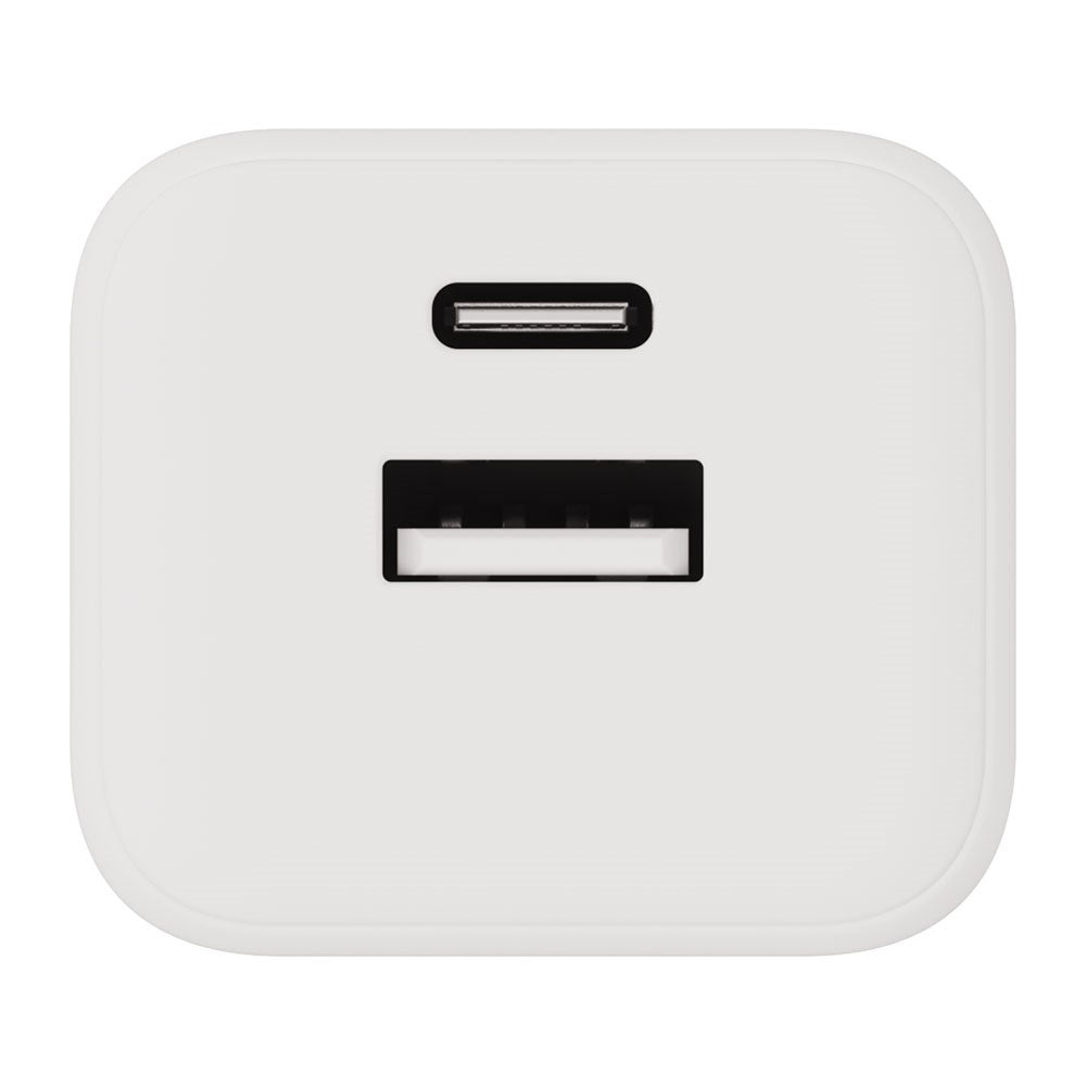 X2O 20W Vegglader m. 1x USB-A & 1x USB-C - Hvit