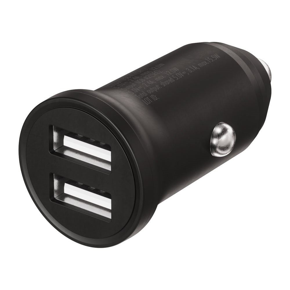 X2O 12W Dobbel Billader USB-A - Svart